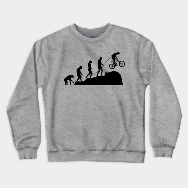 Bike Evo Crewneck Sweatshirt by FurryBallBunny